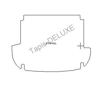 Kofferraumteppich für Hyundai Santa Fe CM 5 Sitze von 03/2006