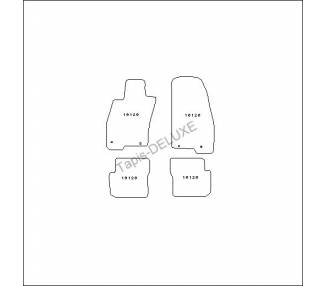 Car carpet for Audi 80 (B4) du 11/1991-07/1994