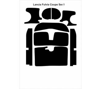 Complete interior carpet kit for Lancia Fulvia coupé series 1 from 1963-1969 (only LHD)