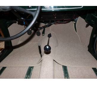 Complete interior carpet kit for Fiat Topolino A from 1936-1948 (only LHD)