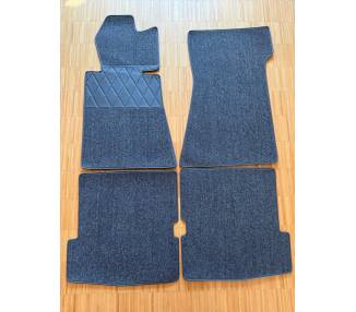 Carpet mats for Mercedes-Benz R107 SL Cabrio from 1985–1989 (LHD)