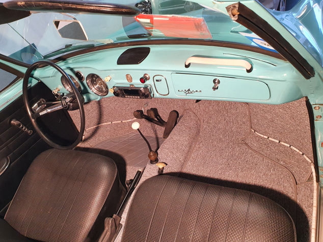 Complete interior carpet kit for Karmann Ghia coupé type 14 from 1955-1974 (only LHD)