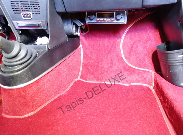 Complete interior carpet kit for Lancia Fulvia coupé series 2 from 1969-1976 (only LHD)