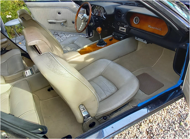 Complete interior carpet kit with trunk mats for Maserati Indy 4200 from 1968-1974 (only LHD)