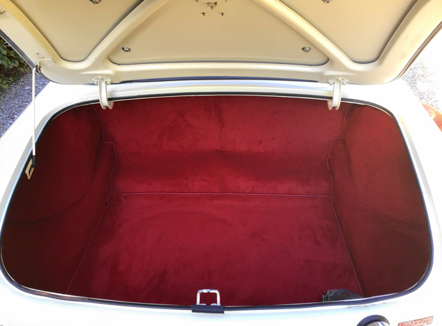 Trunk carpet for MG B 1962-1980