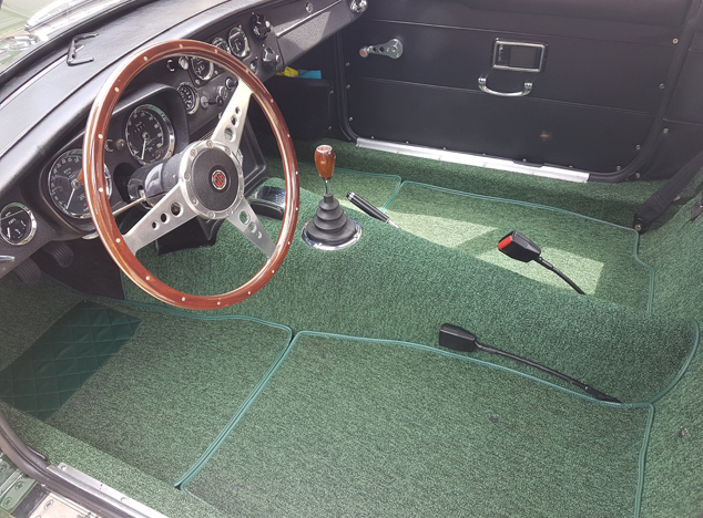 Complete interior carpet kit for MG B GT 1965-1980 (only LHD)